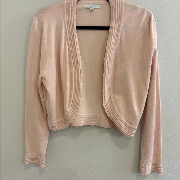 Love Tree Blush Pink Women's Shrug - Picture 2 of 9